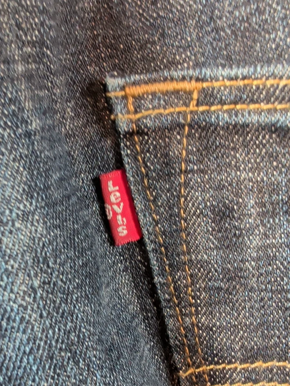 Levi's Men's Dark Indigo Straight Jeans 501 Button Fly 38 X 30 Like New